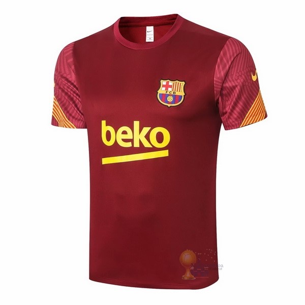 Calcio Maglie Formazione Barcellona 2020 2021 Rosso Giallo